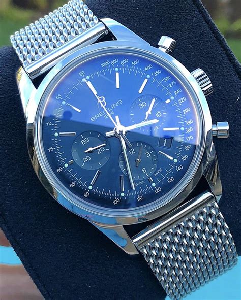 breitling transocean chronograph blue|Breitling Transocean chronograph review.